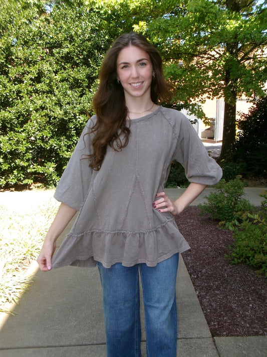 Beth Bubble Sleeve Blouse