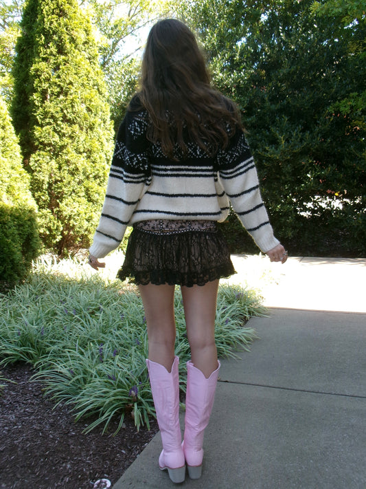 Cozied Up Stripe Sweater