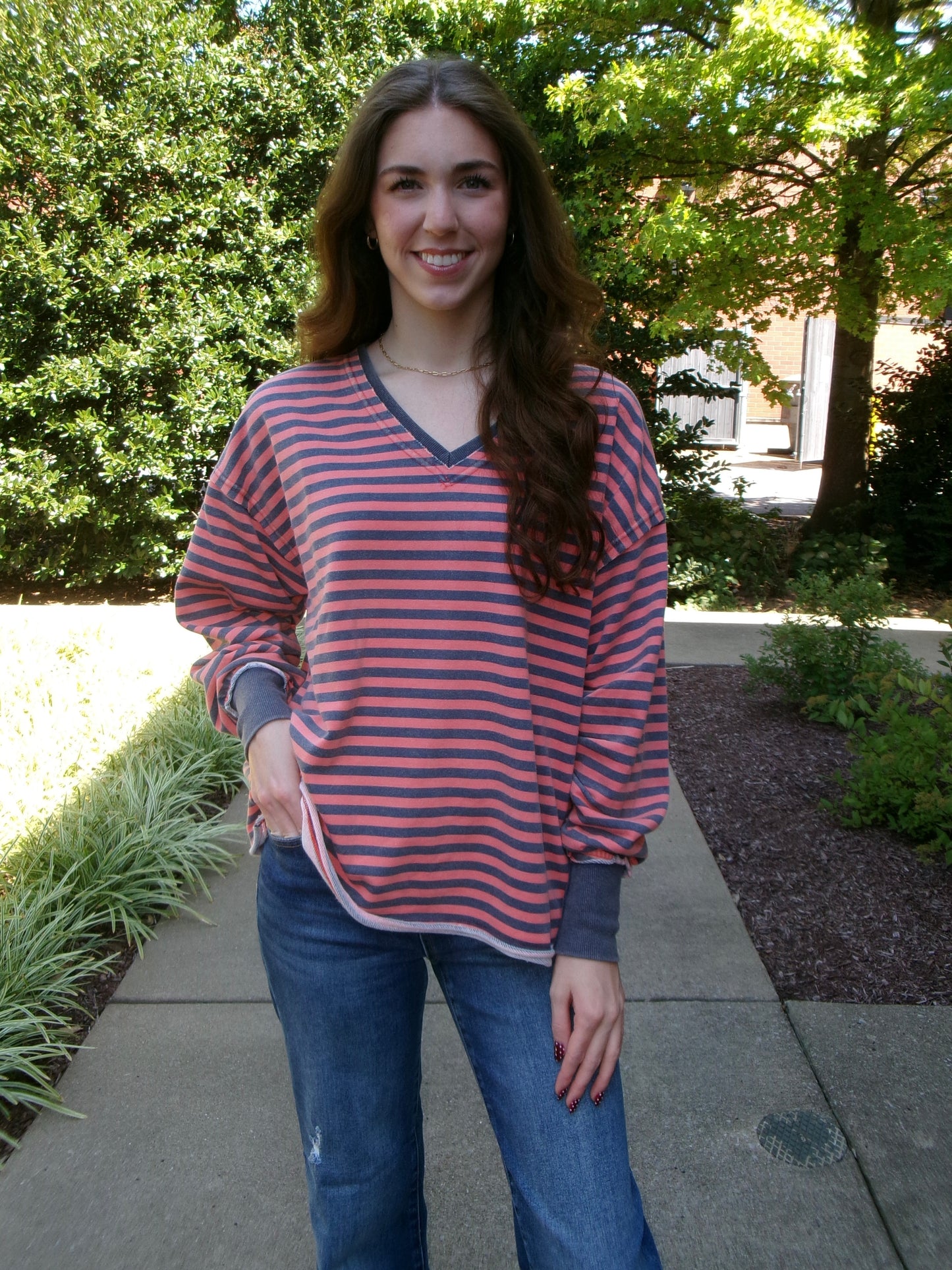 Freddi Striped Sweatshirt