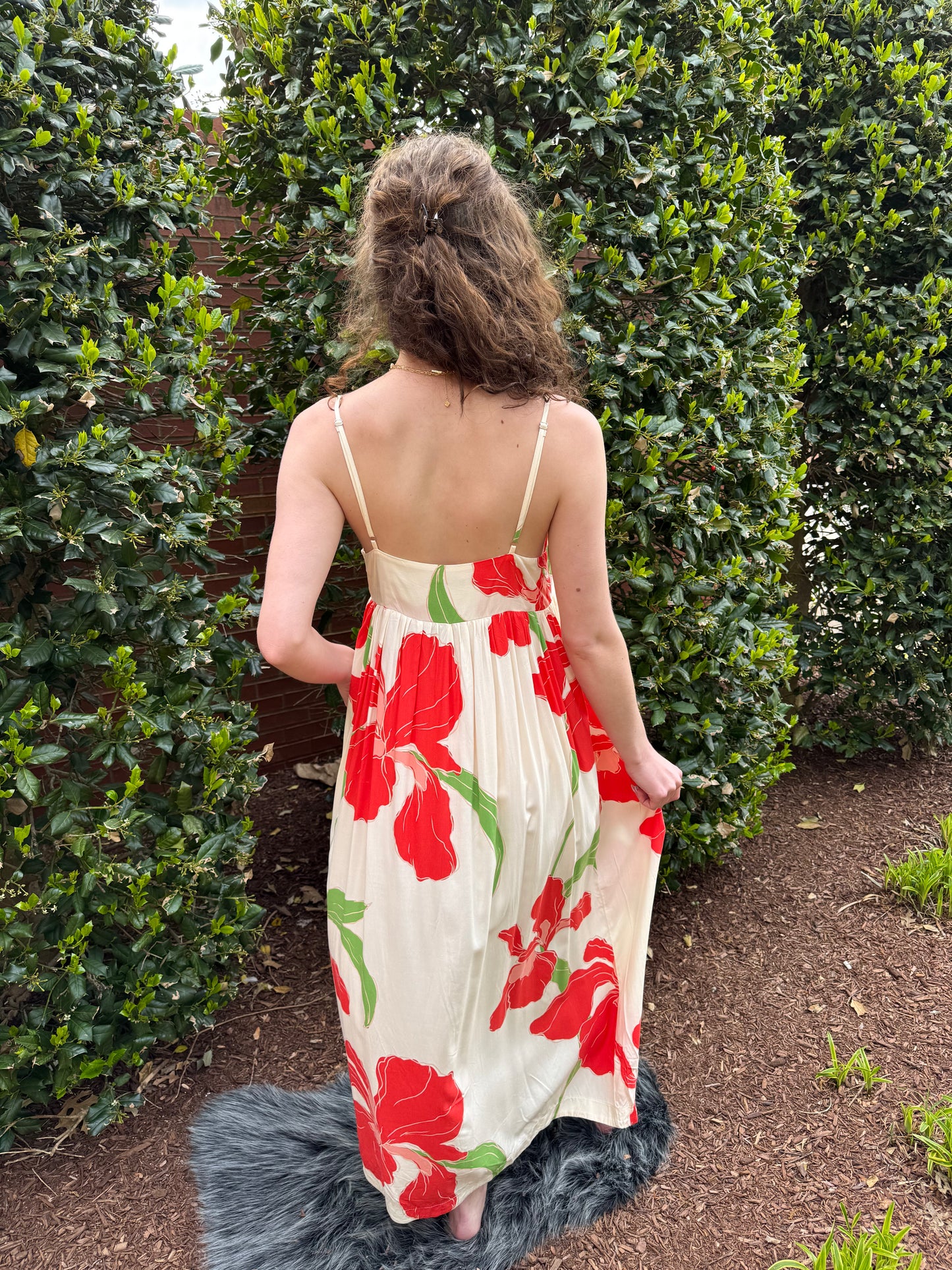 Red Iris Maxi Dress