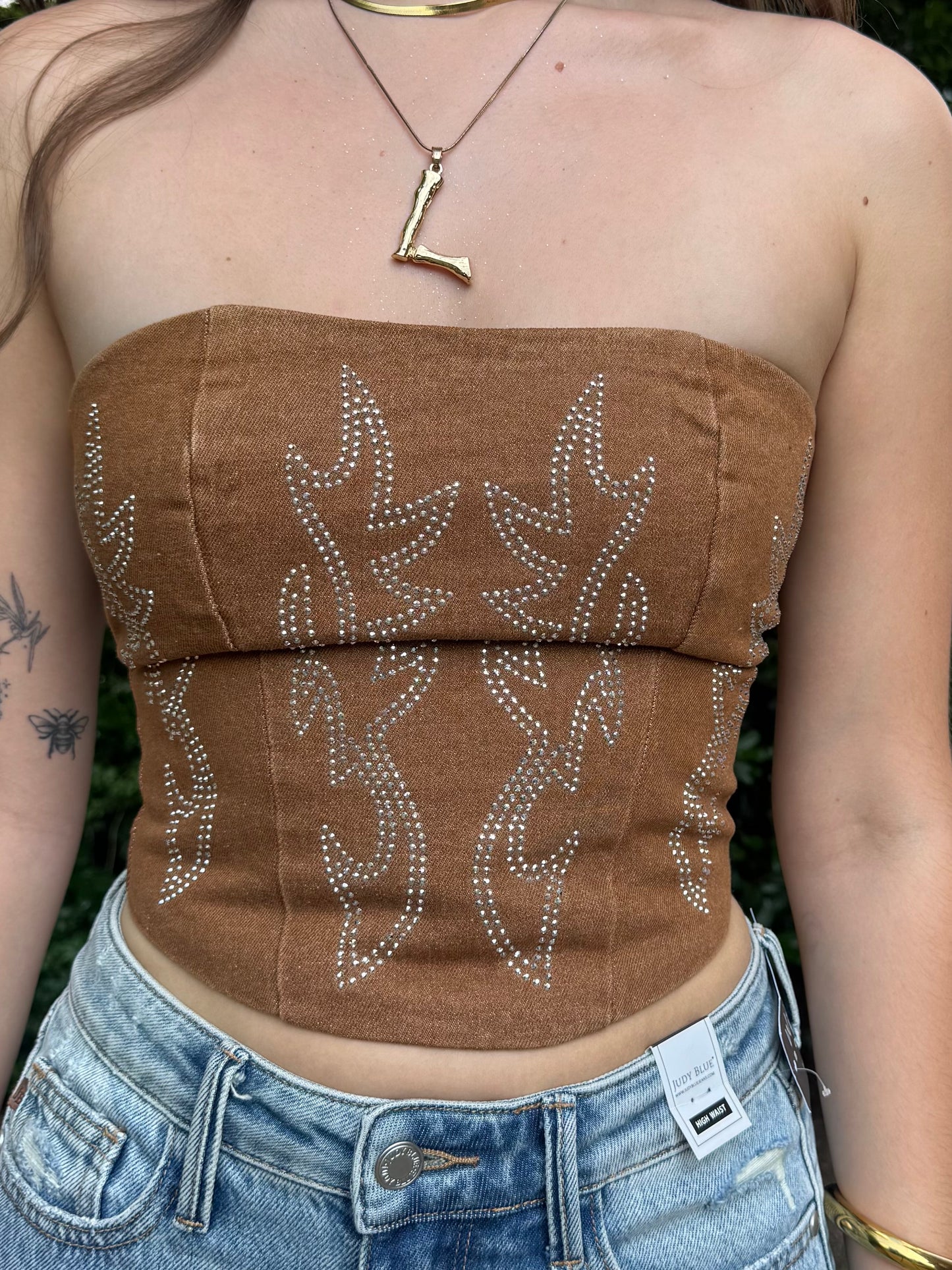 Rhinestone Beckee Corset