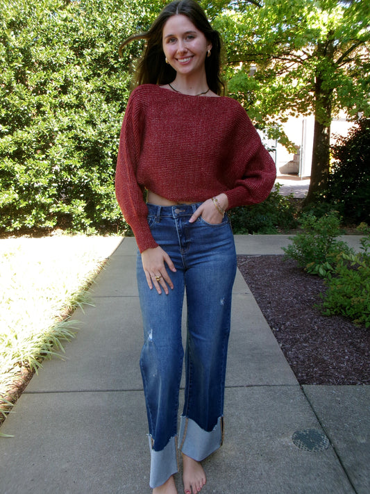 Big Ole Cuff Wide Jeans