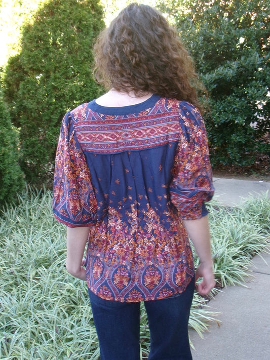 Elderberry Medalion Blouse