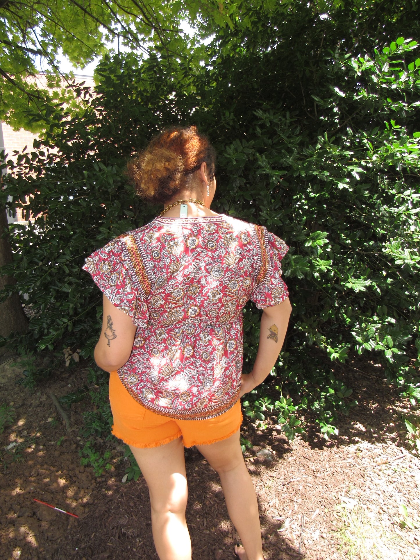 Paula Antique Printed Blouse
