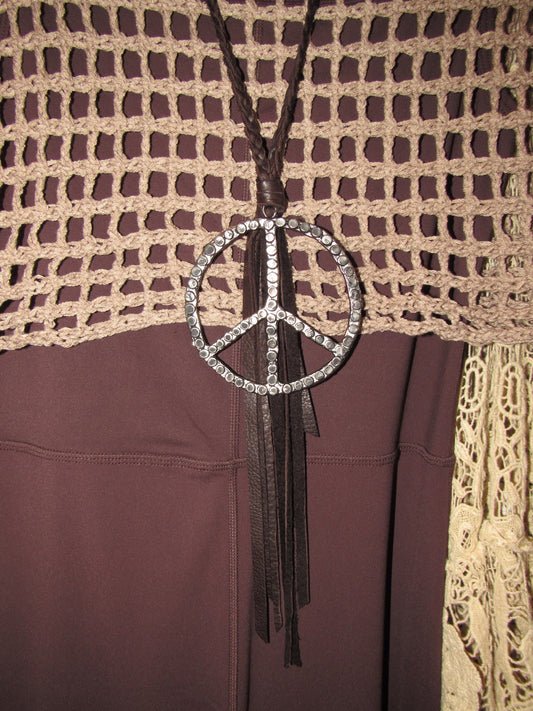 Braided Peace Necklace