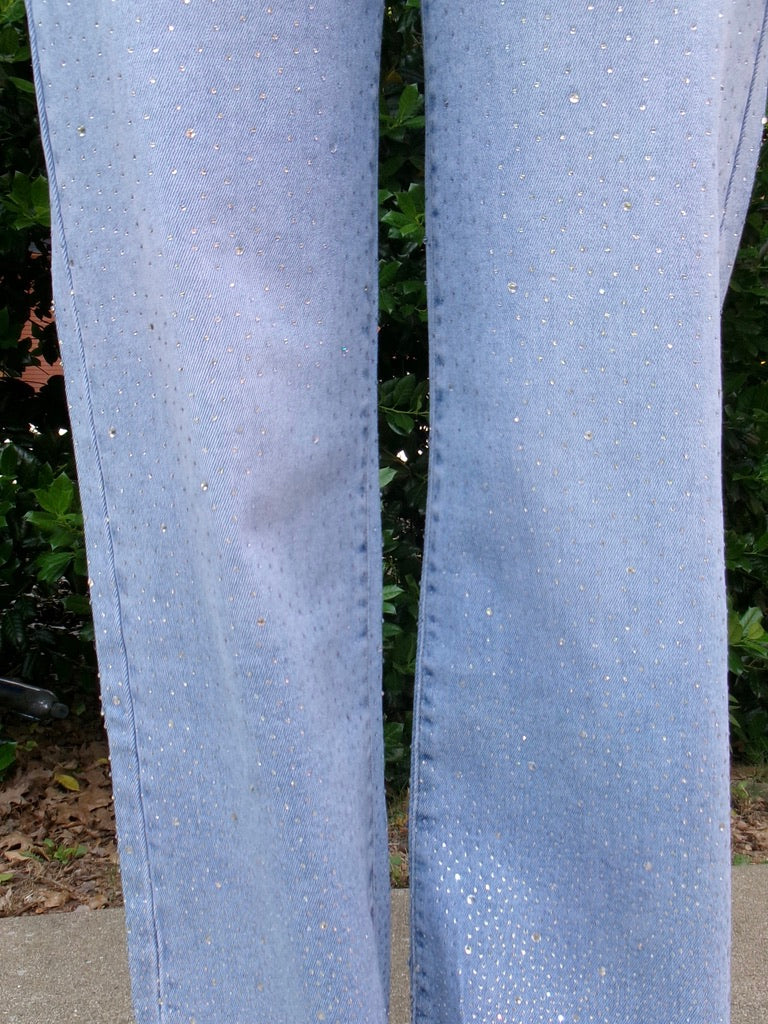 Rhinestone Straight Jean
