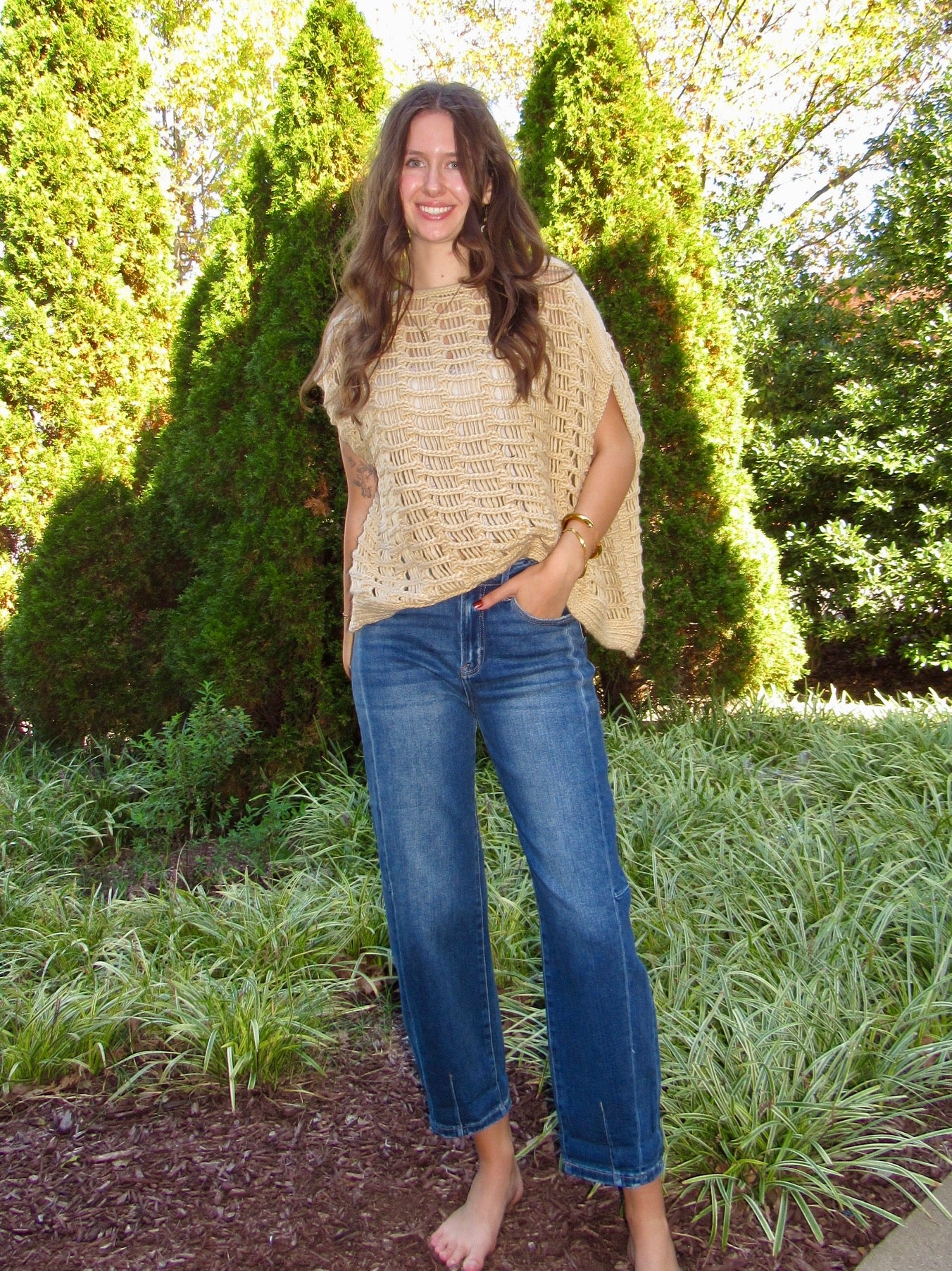 Risen Dark Barrel Jean