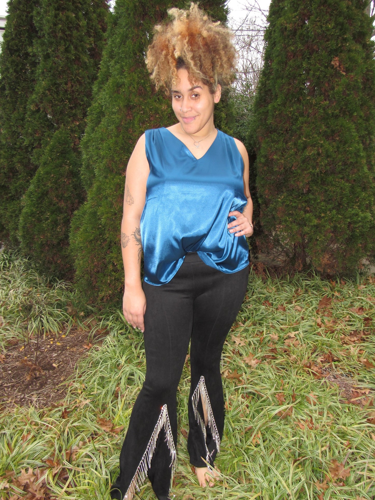 Aquatic Goddess Satin Tank