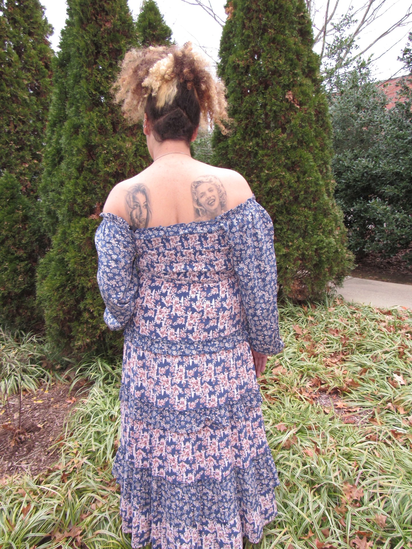 April Showers Ruffle Maxi Dress