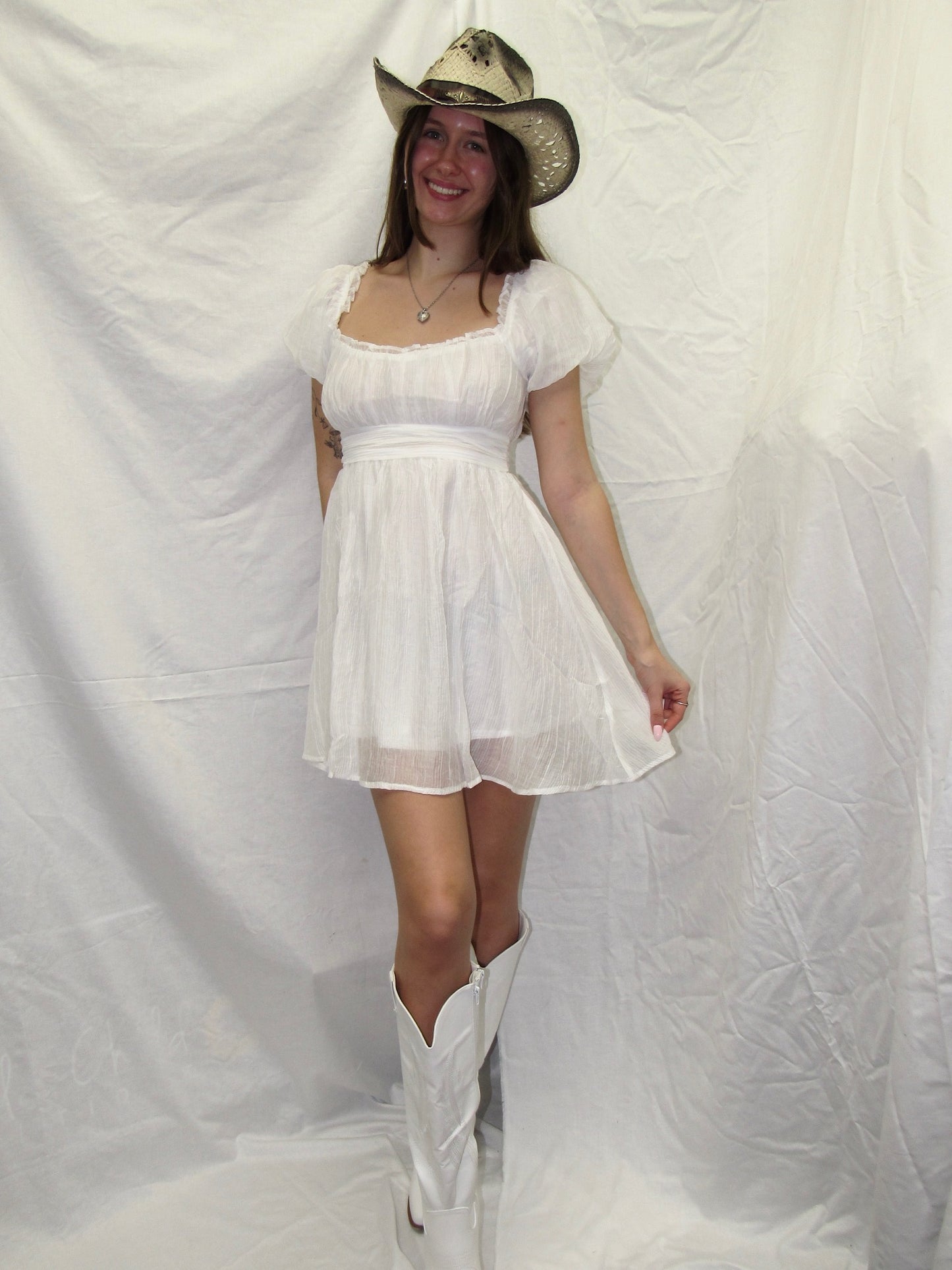 Annabeth Bubble Mini Dress