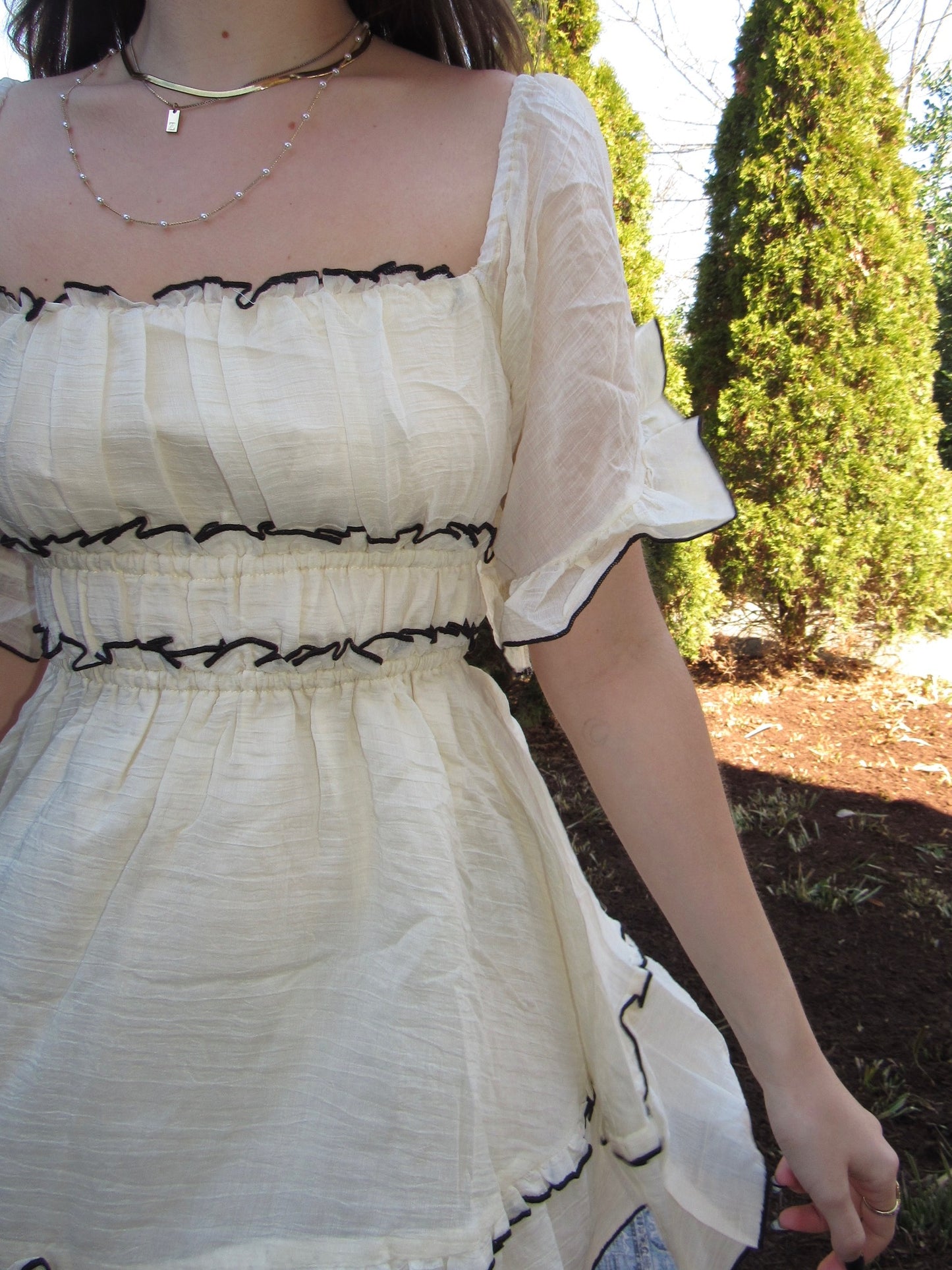 Marilynn Flutter Dress