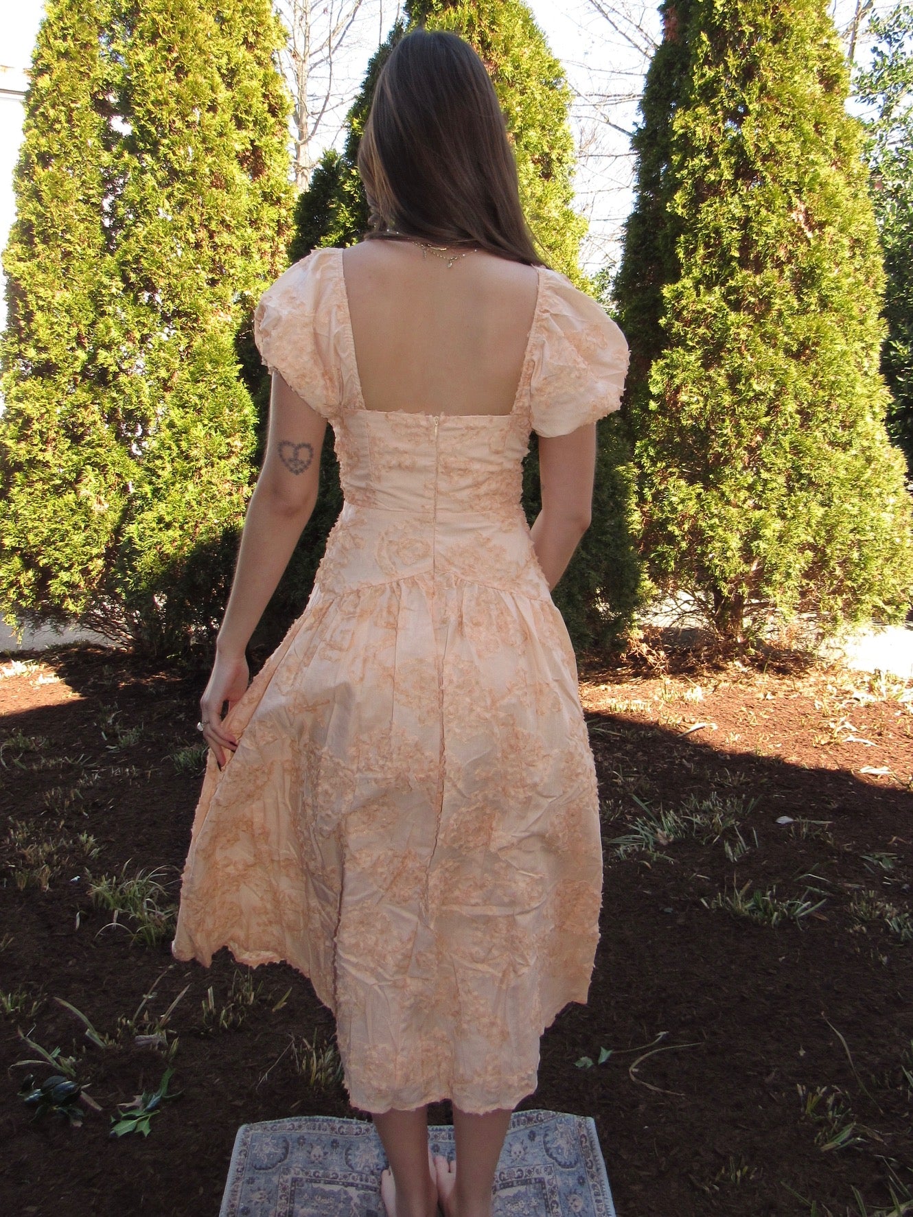 Penelope Petals Drop Waist Dress