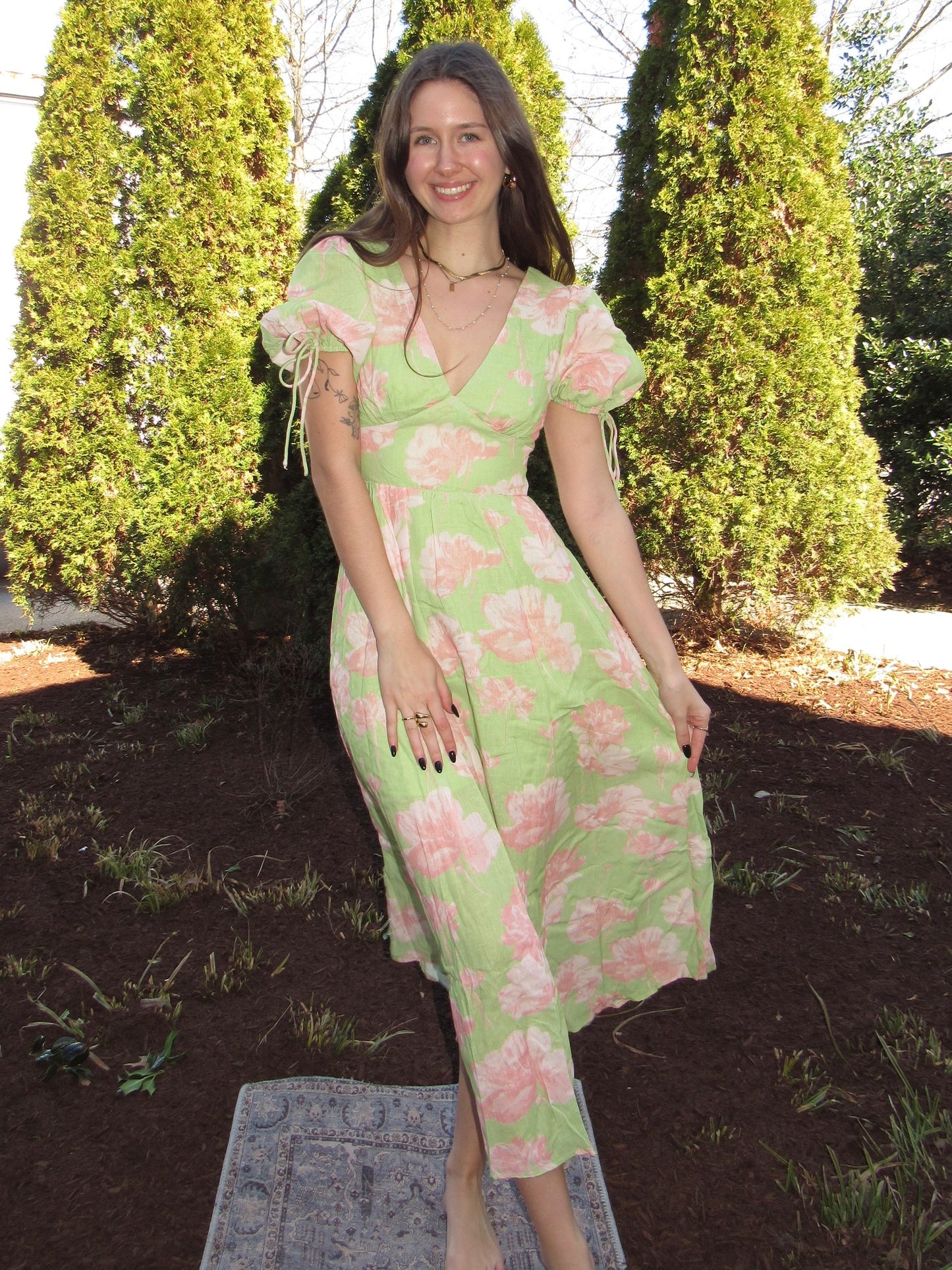 Peony Gardens Canvas Dress