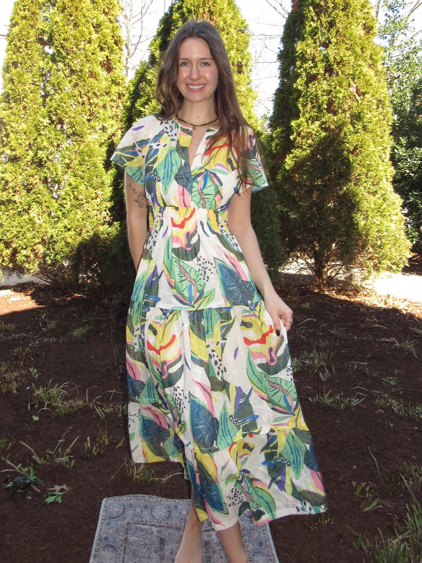 Rainforest Snap-Top Dress