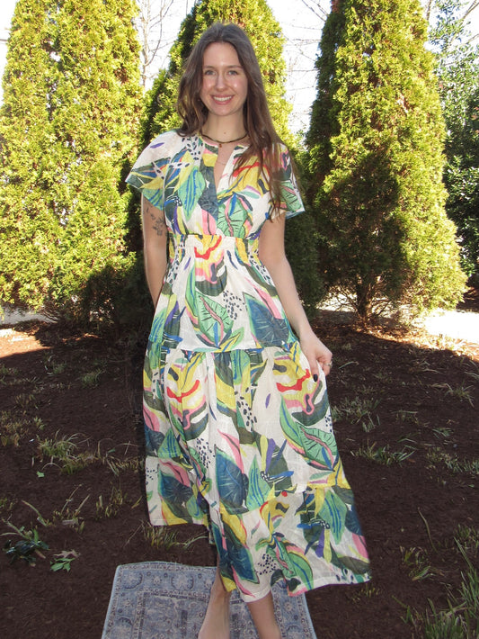Rainforest Snap-Top Dress