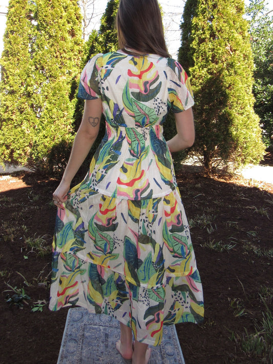 Rainforest Snap-Top Dress