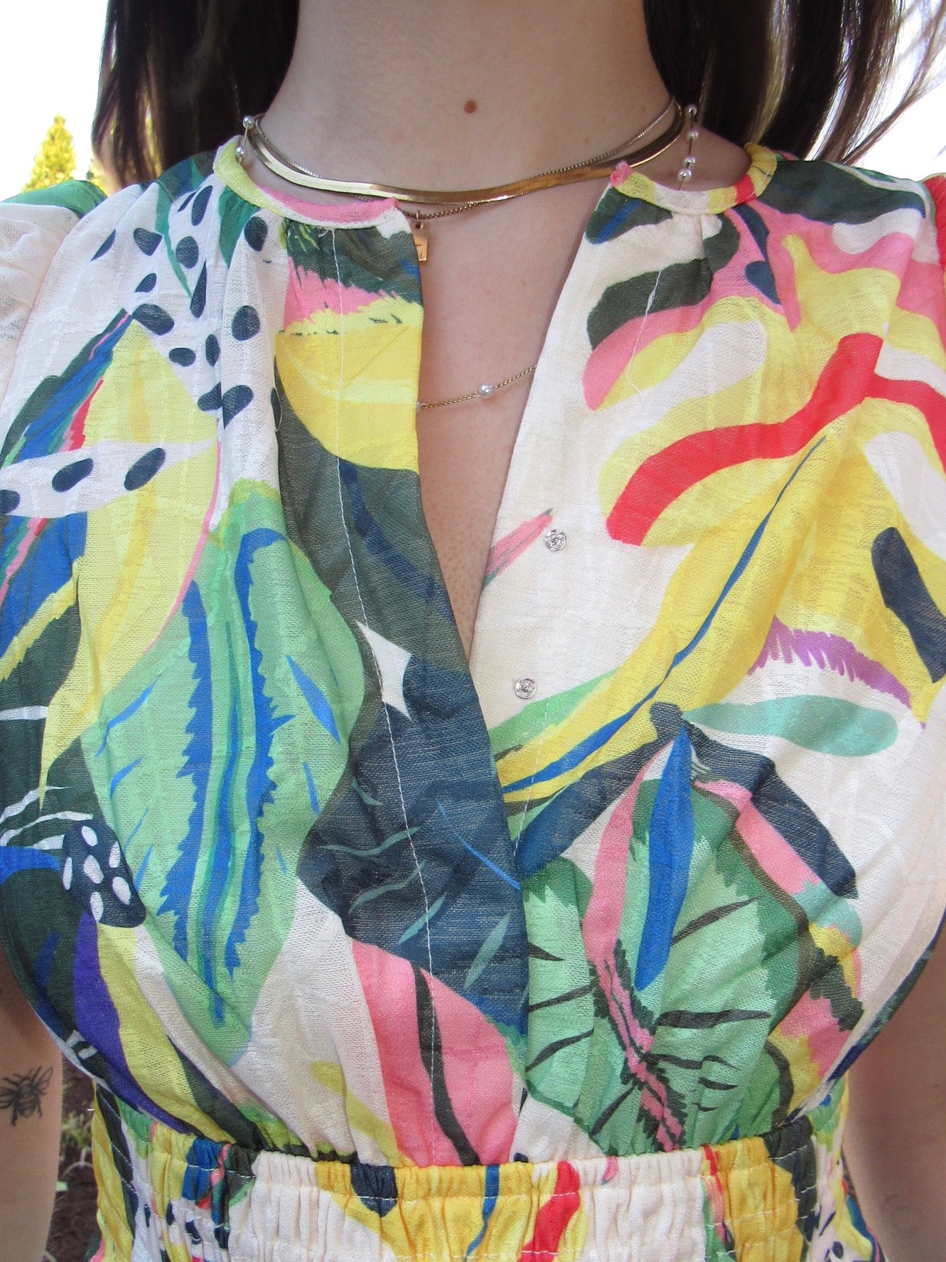 Rainforest Snap-Top Dress