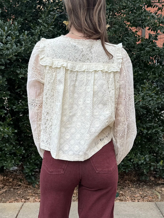 Laiken Lace Romantic Blouse