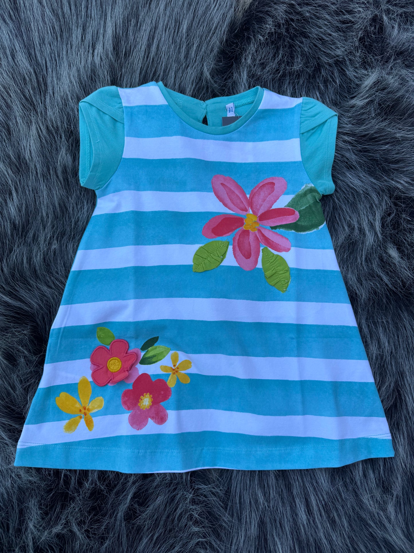 Lil Leaf Stripe Dress