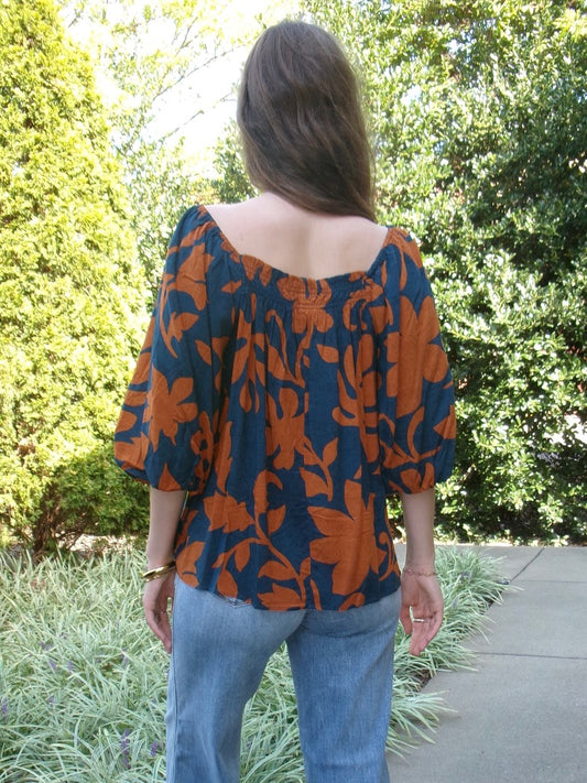 Autumn Evening Bubble Blouse