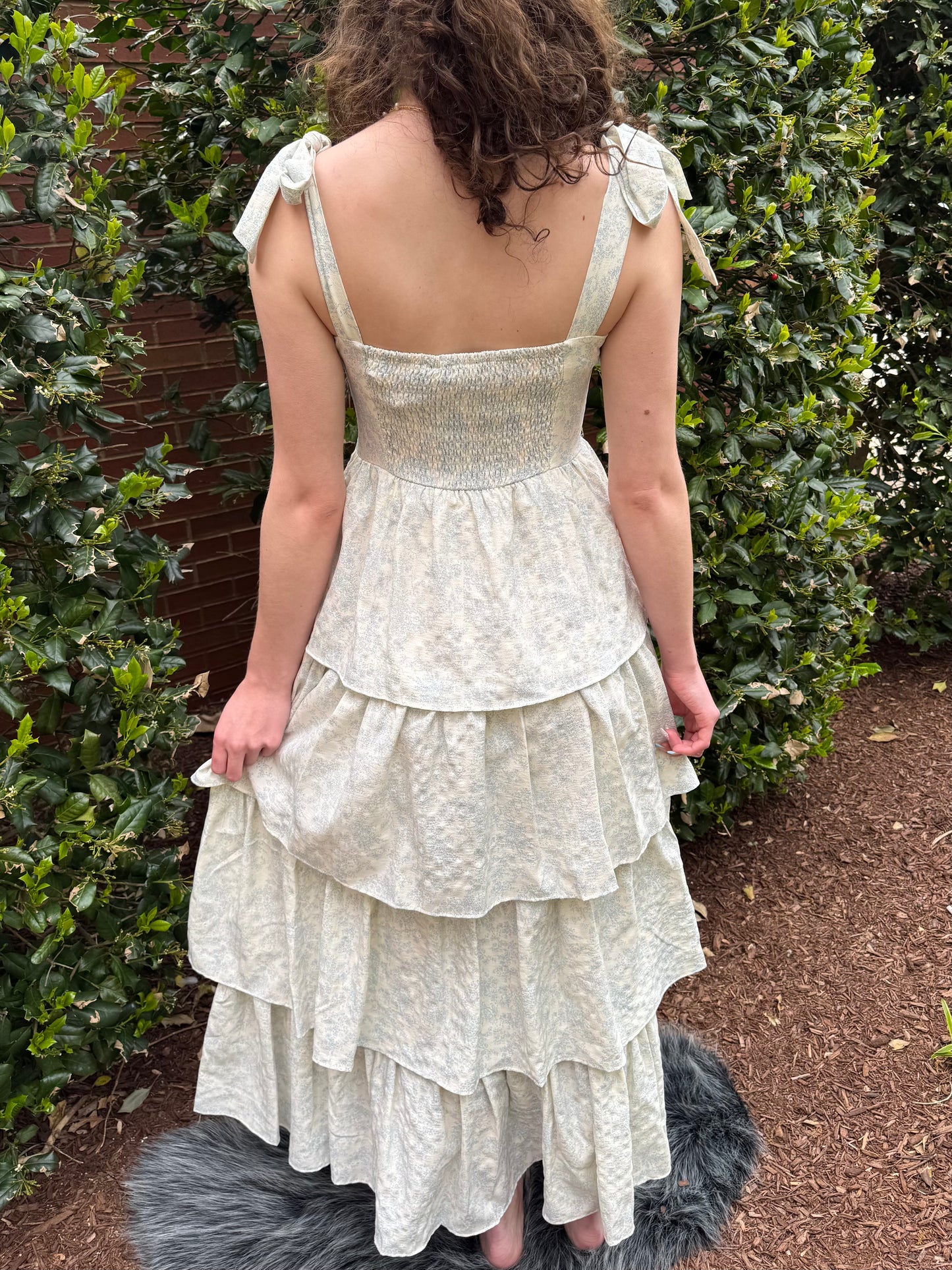 Joana Bloom Ruffle Dress