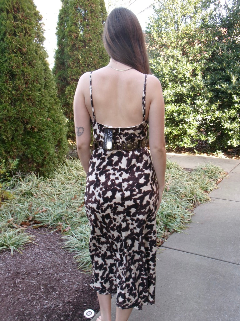 Risk Taker Slip Dress w/ Belt