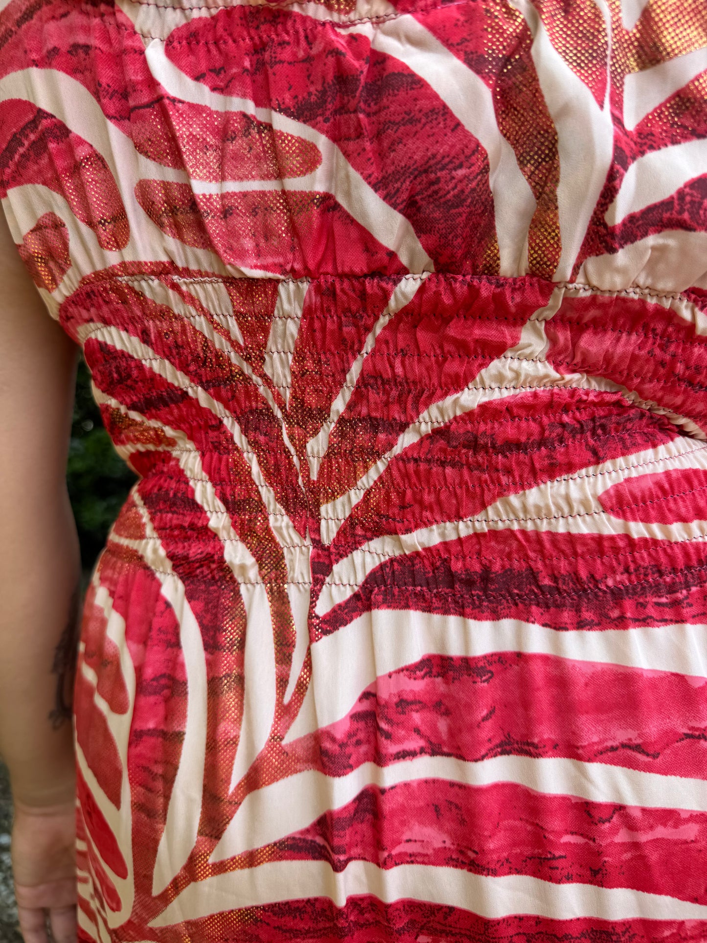 Rosa Golden Maxi Dress