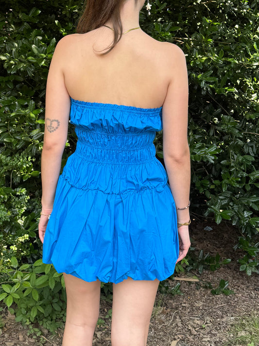 Let's Ride Smocked Bubble Dress