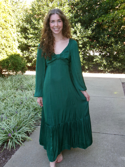 Holiday Gift Emerald Dress