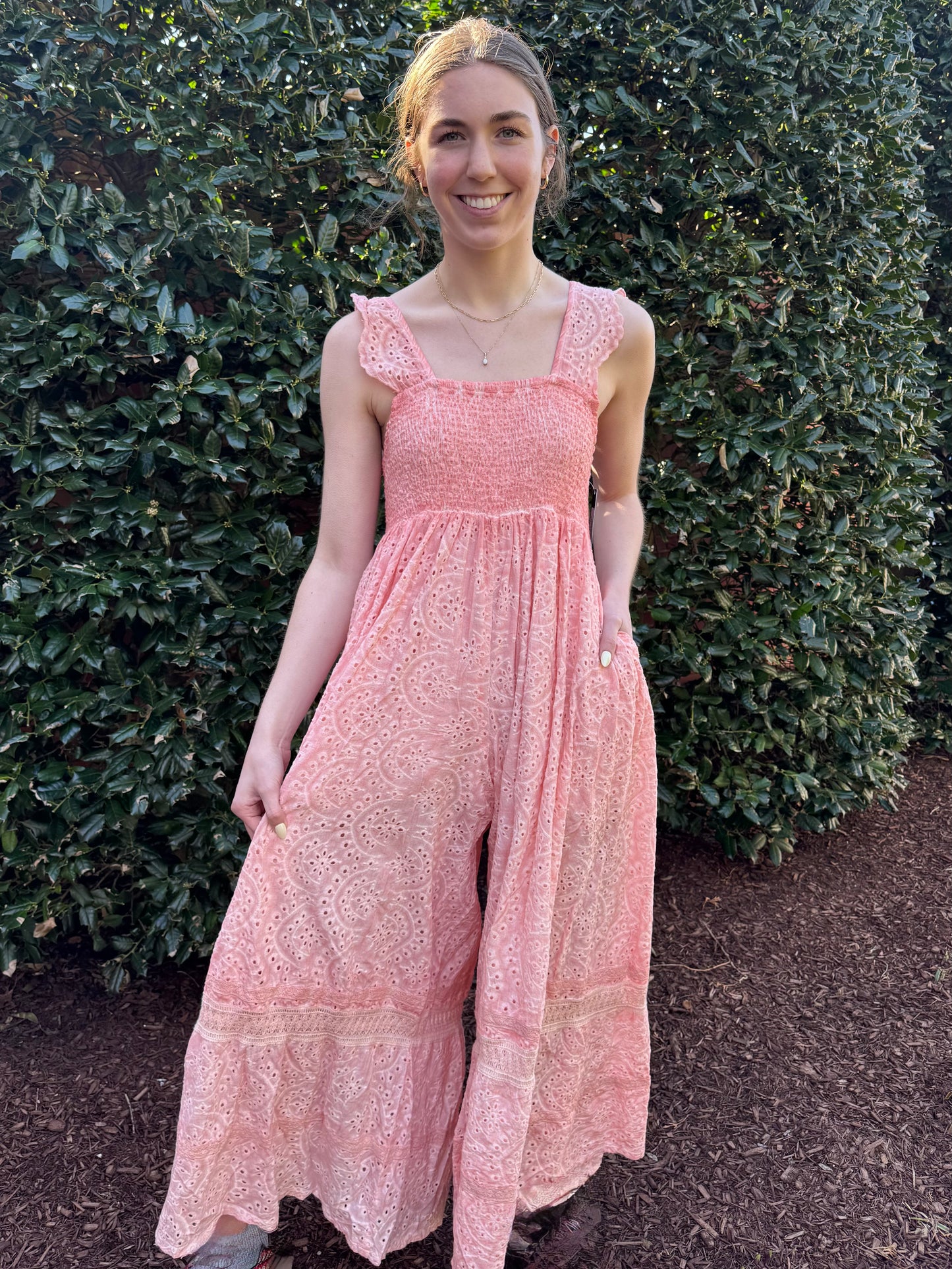 Pinkalicious Eyelet Jumpsuit