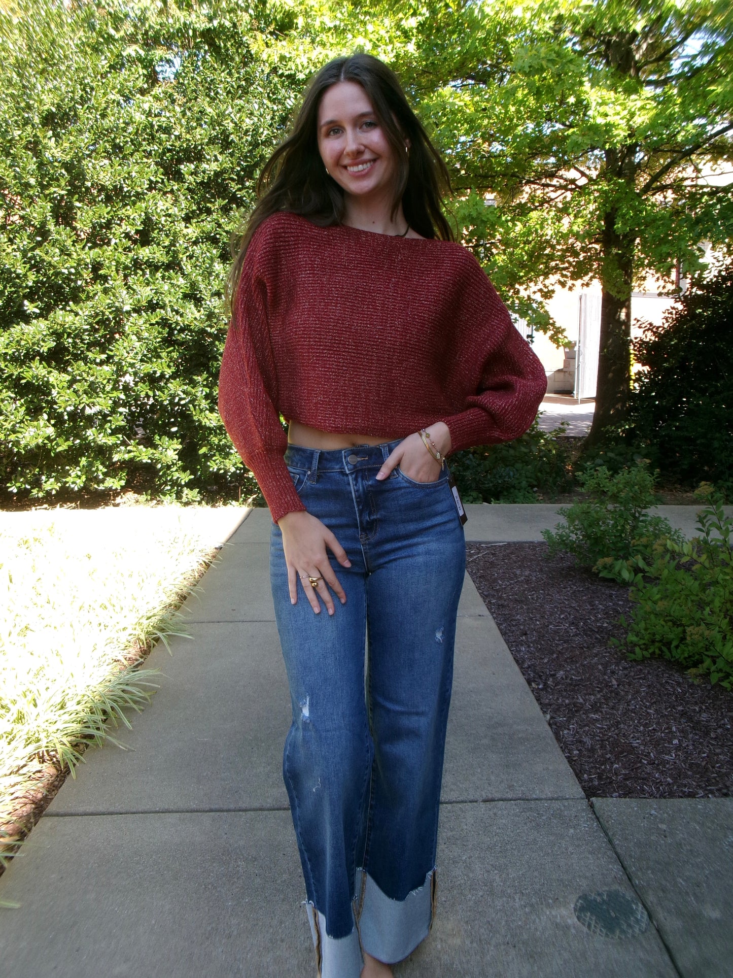 Holly Berry Batwing Sweater