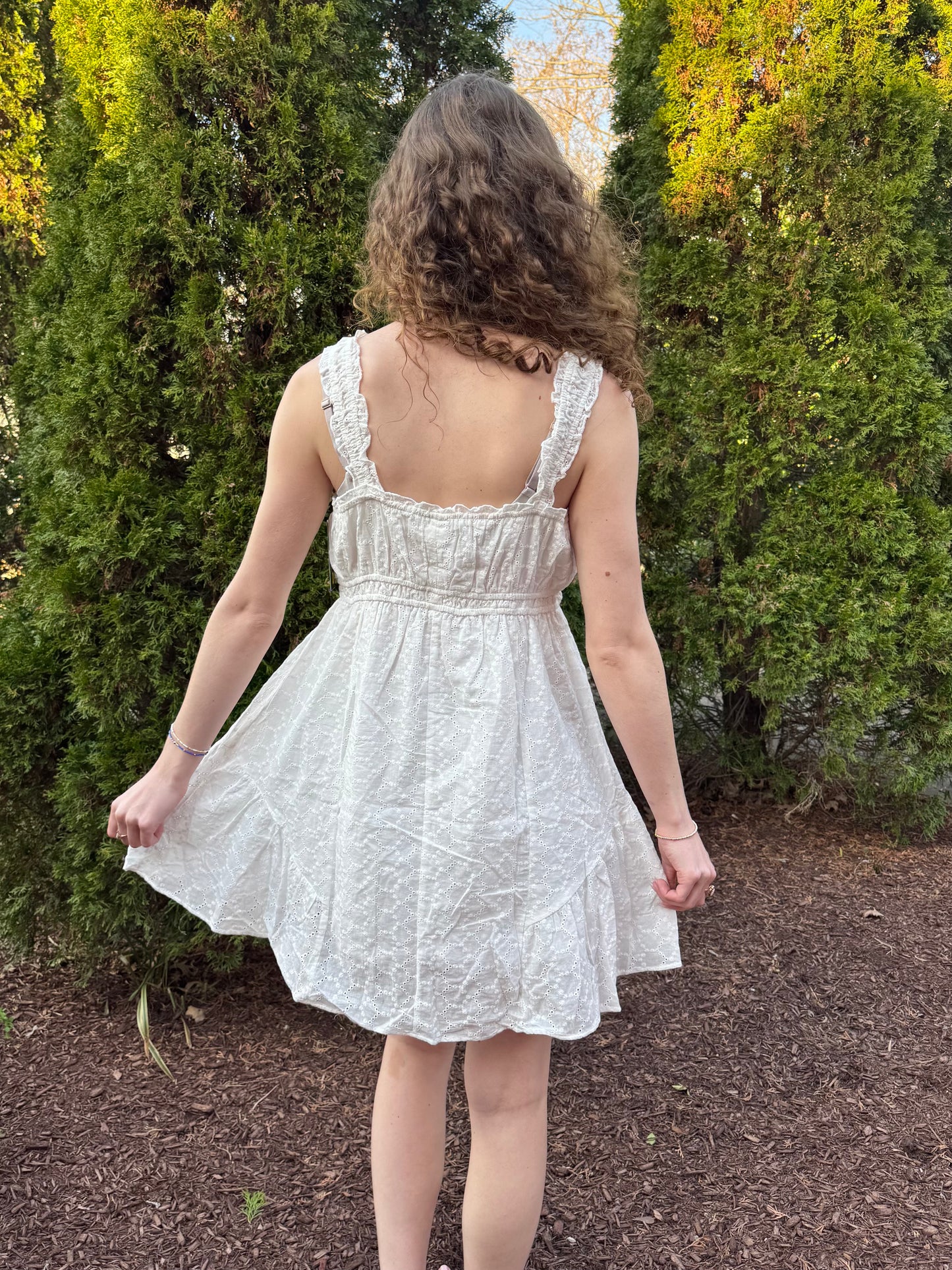 Emmi Eyelet Sweetheart Dress