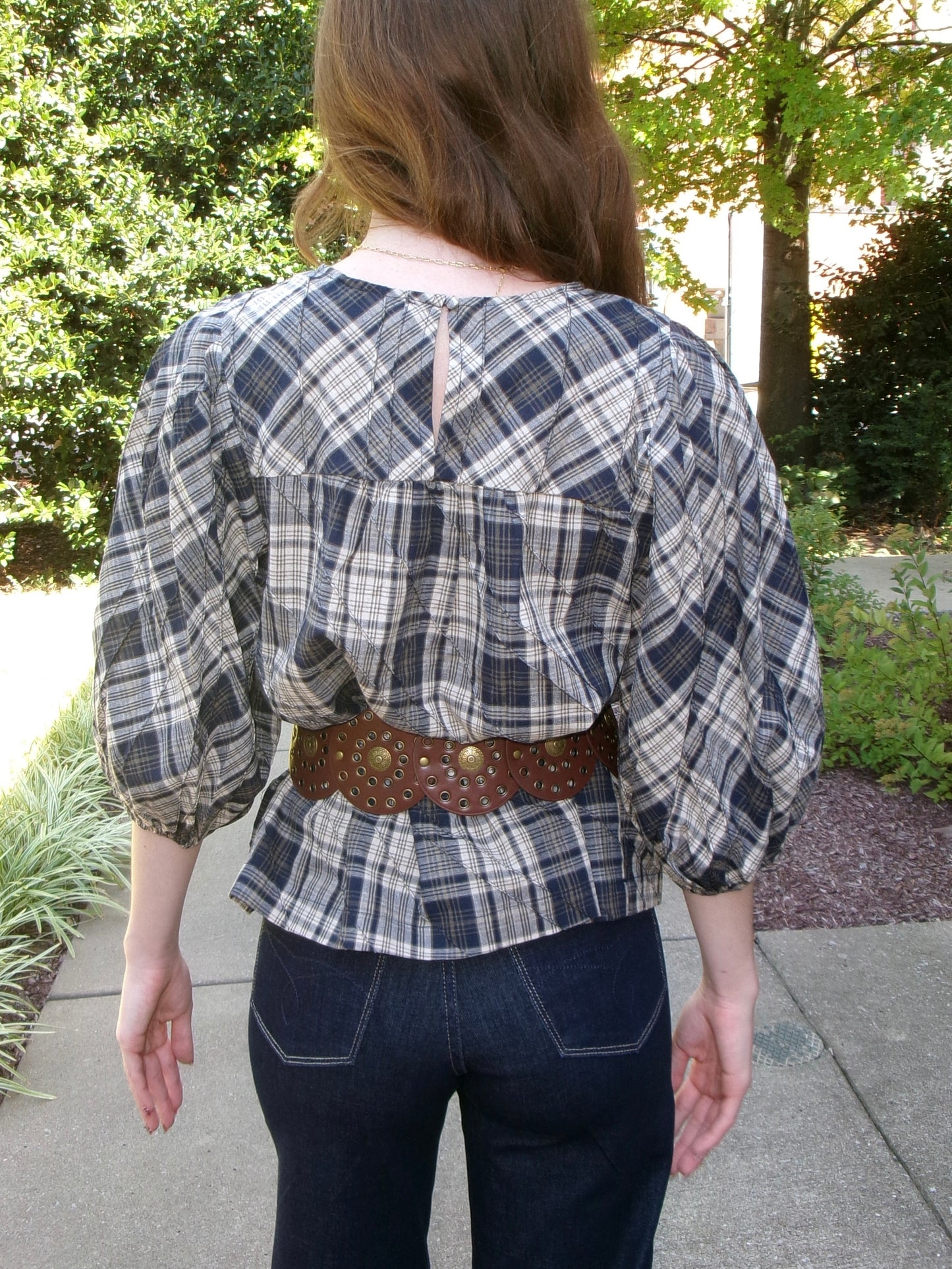 Logan Plaid Blouse