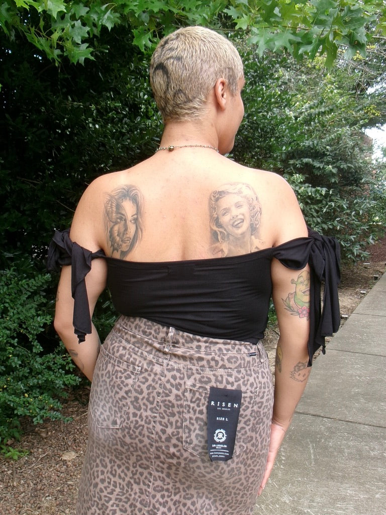 Risen Leopard Long Skirt
