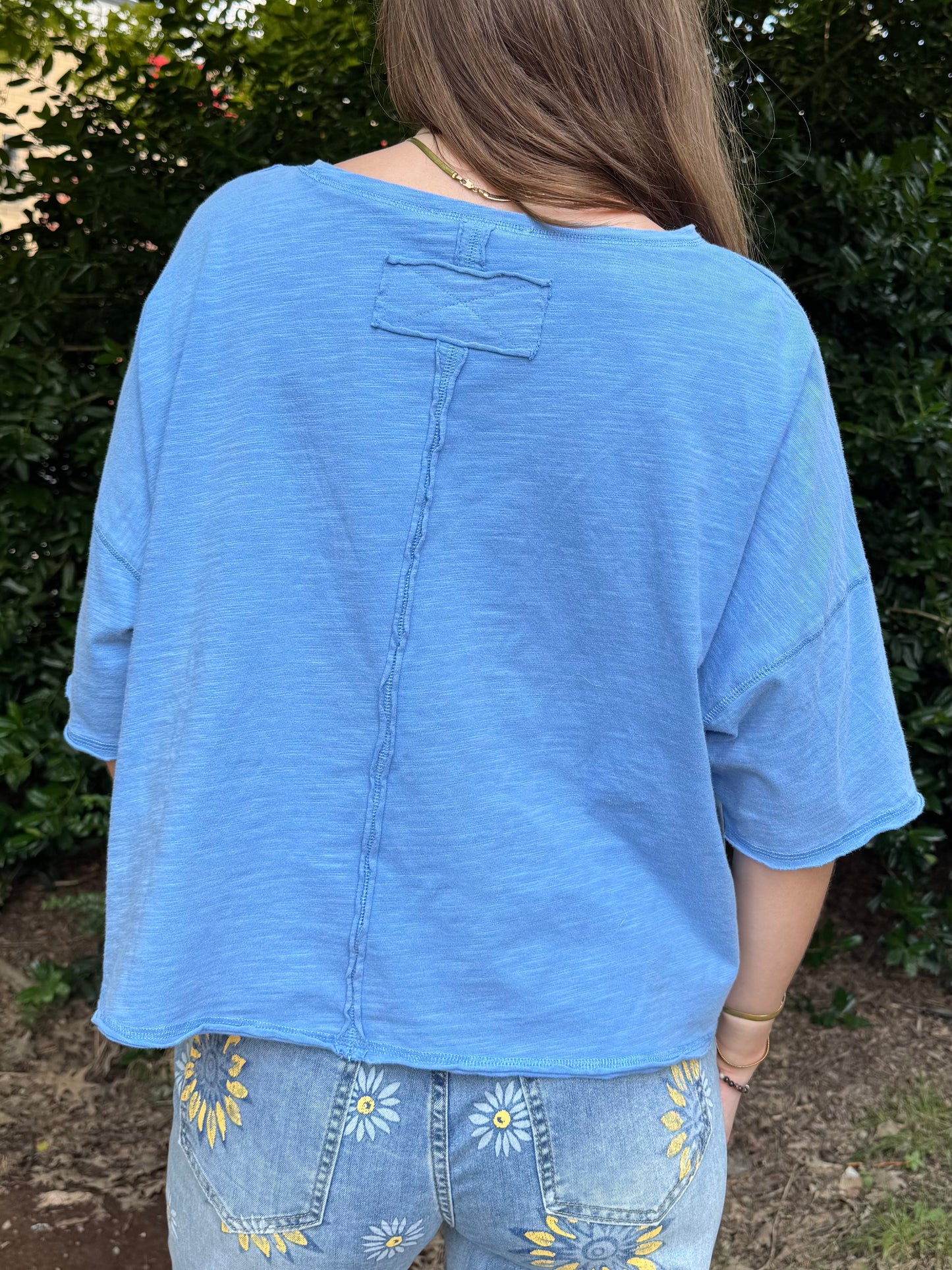 Sky's the Limit Crop Tee