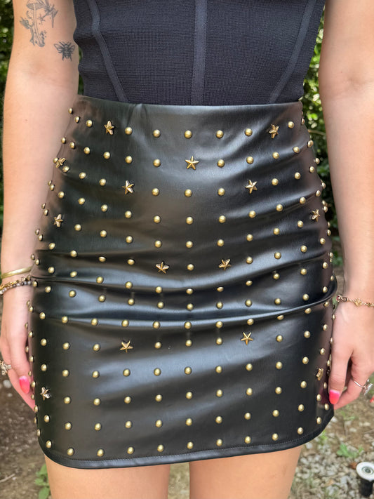 Vintage Studded Skirt