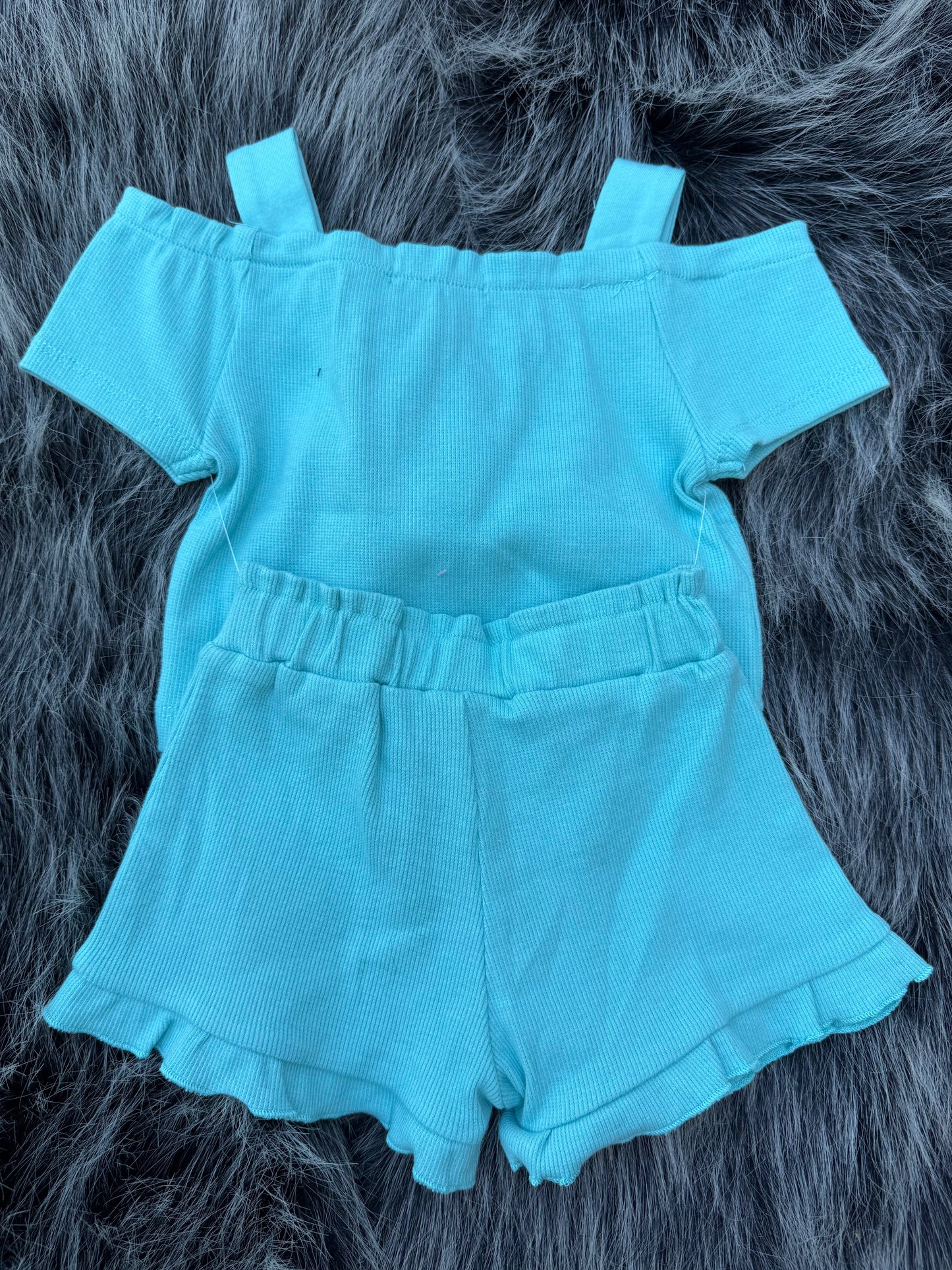 Lil Aqua Off-Shoulder Set