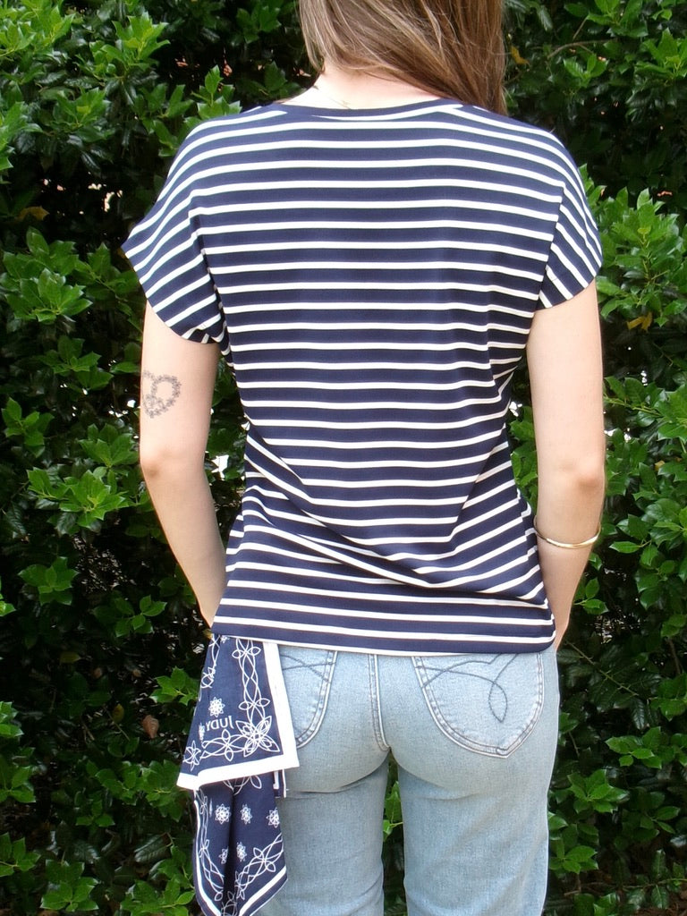 Out At Sea Striped Tee