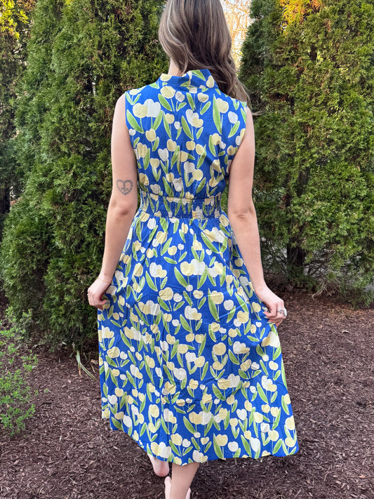 Tulip Zipper Maxi Dress