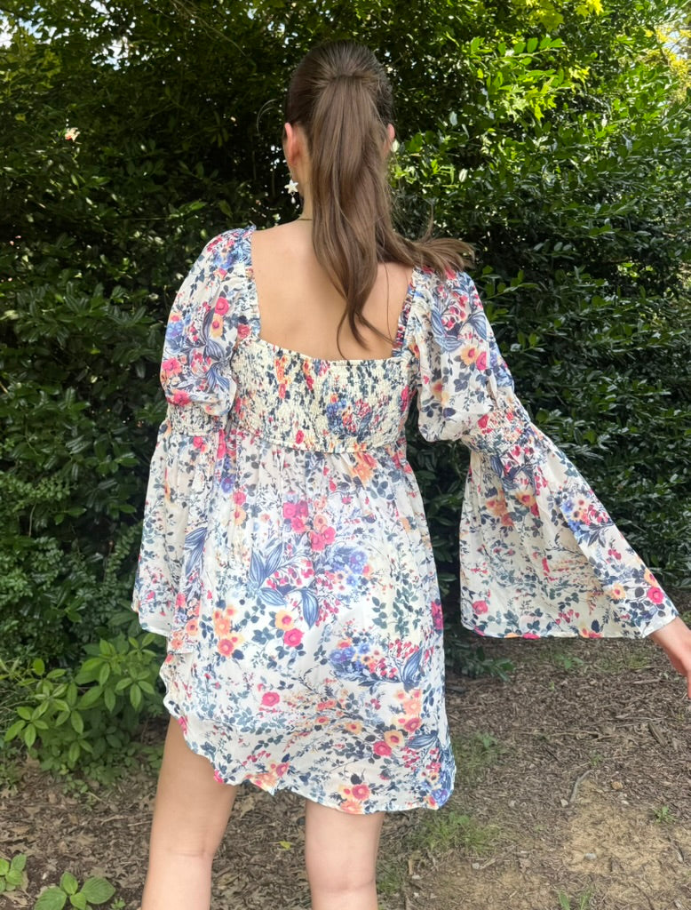 Free Girl Floral Tie Blouse