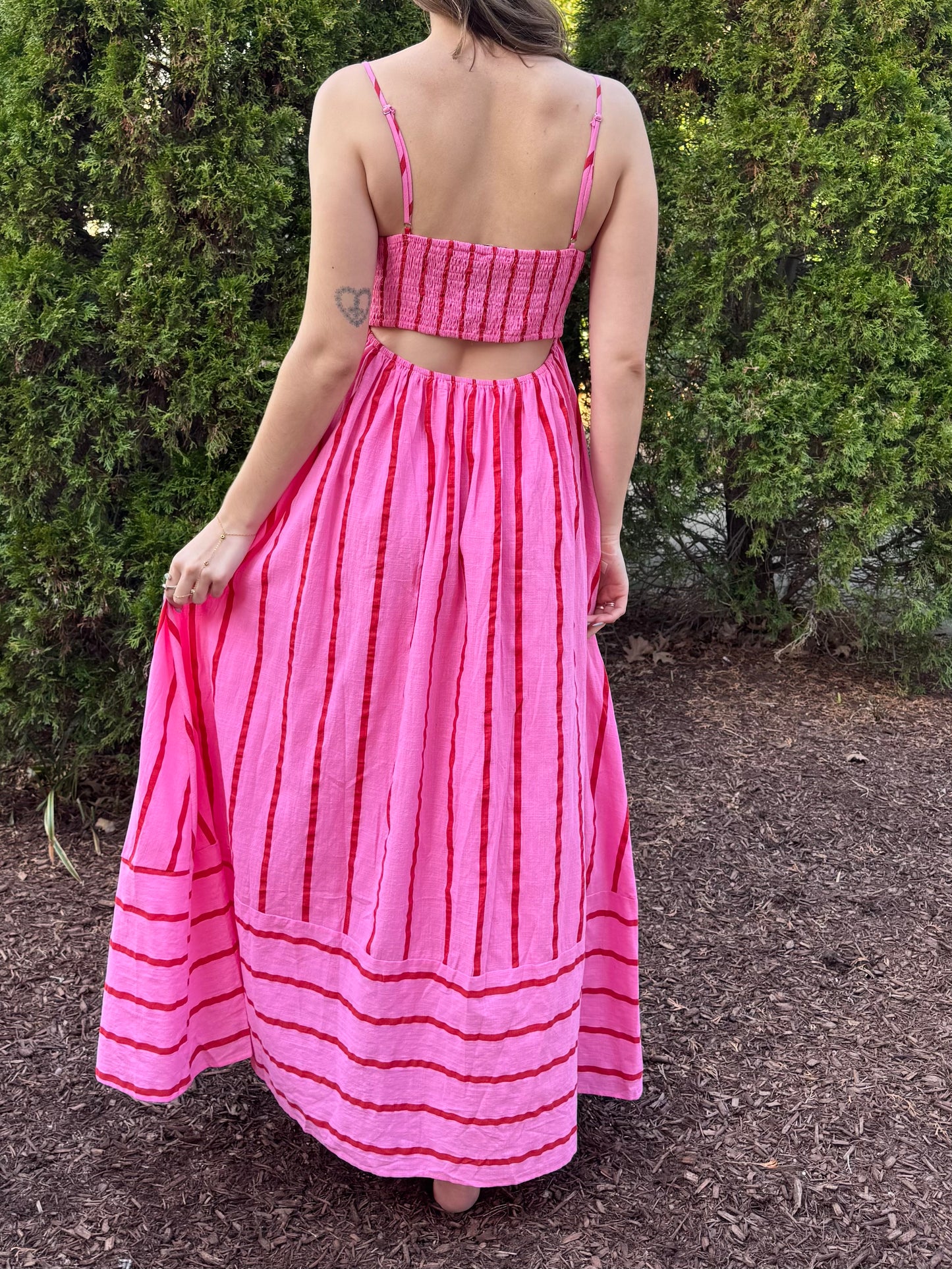 Summer Sunset Striped Dress