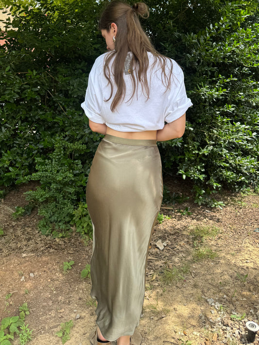 Juniper Sheen Midi Skirt