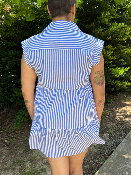 Jackie Striped Buttonup Dress
