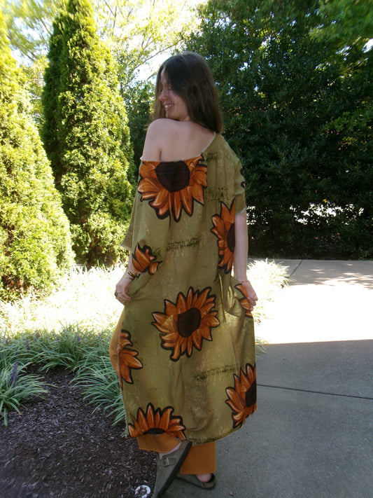 Sunflower Linen Hi-Lo Tunic