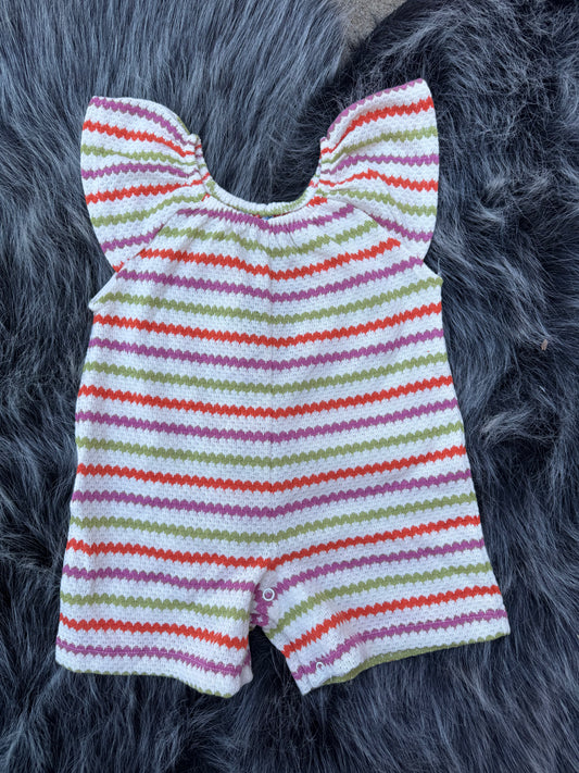 Lil Sandy Striped Romper