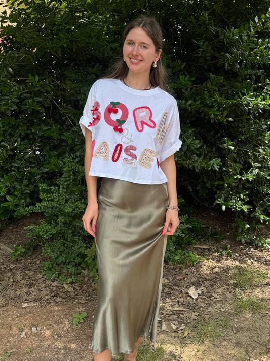 Born & Raised Frilly Tee