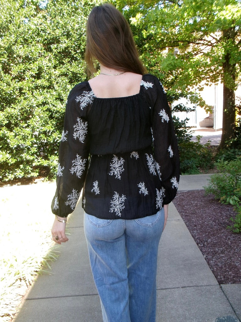 Grace Sweetheart Babydoll Blouse