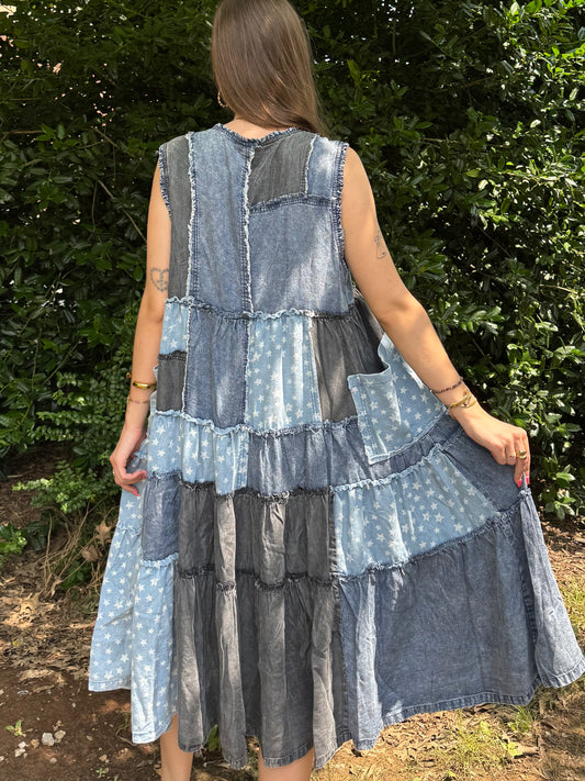 Patchwork Star Dress