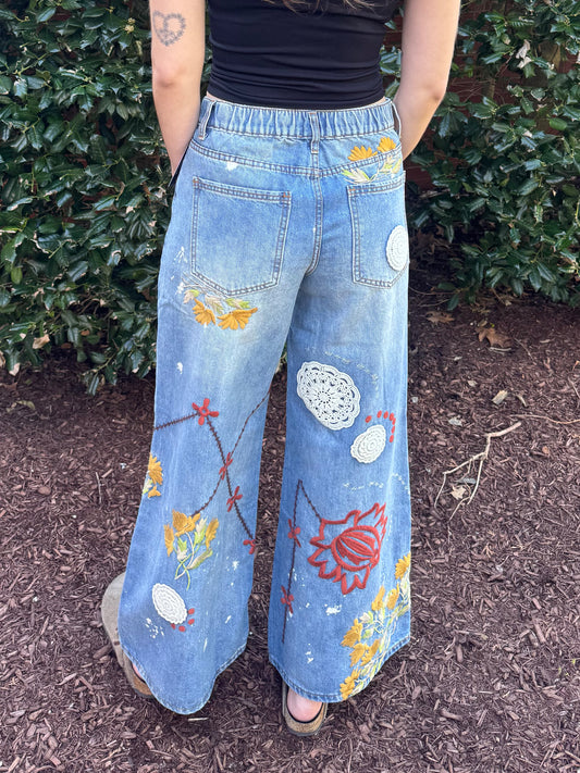 Lydias New Embroidered Jeans
