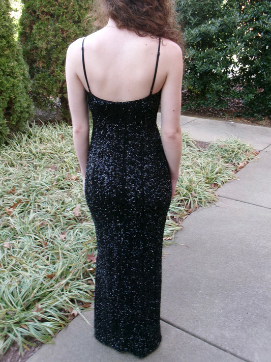Night Angel Sequin Maxi Dress